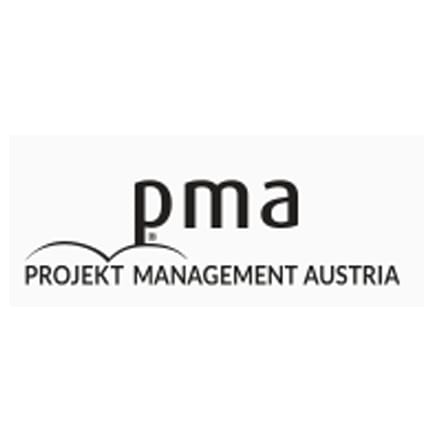 Logo mit dem Schriftzug pma und Projekt Management Austria darunter