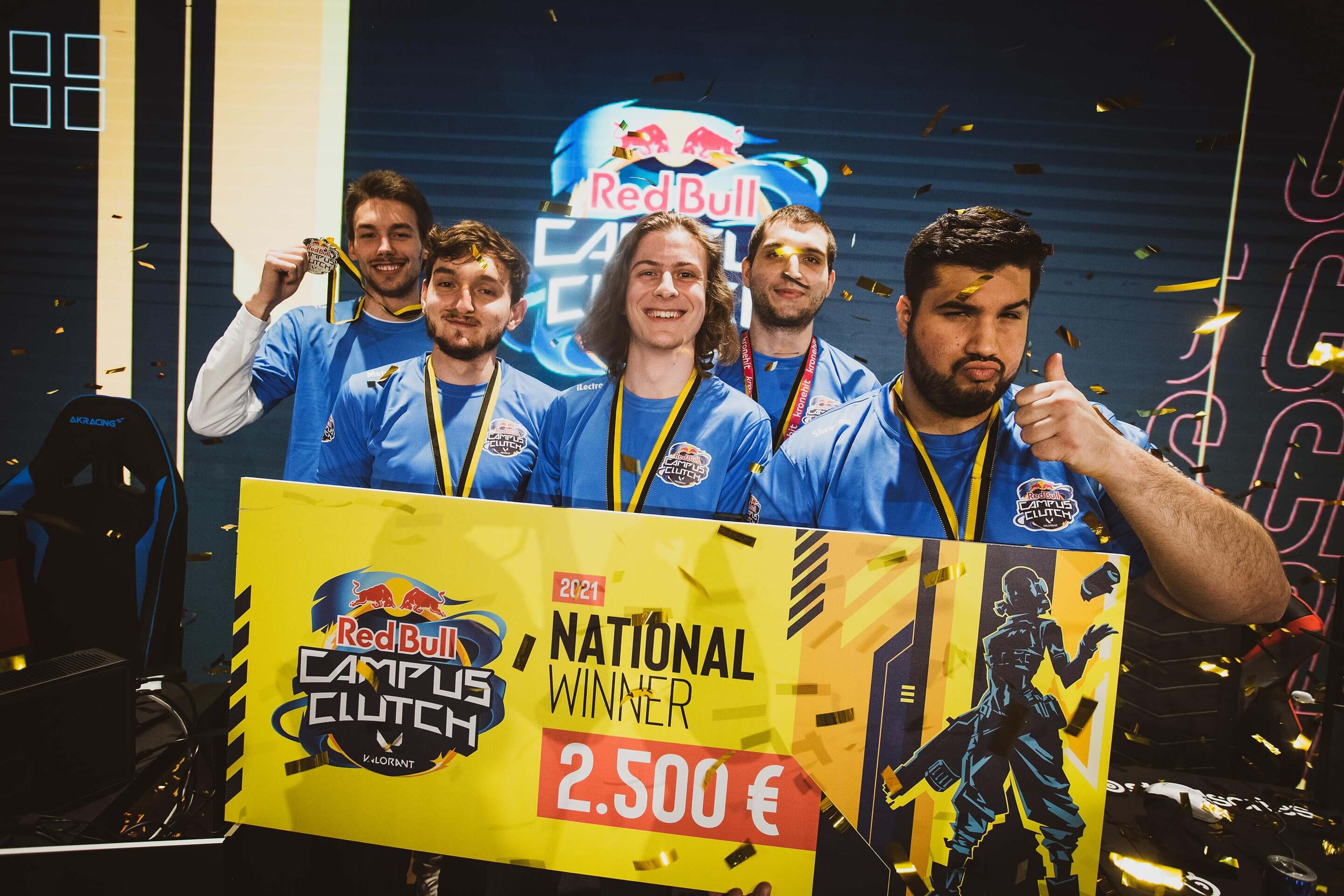 Foto: Red Bull Campus Clutch Sieger Team im Austria Center Vienna