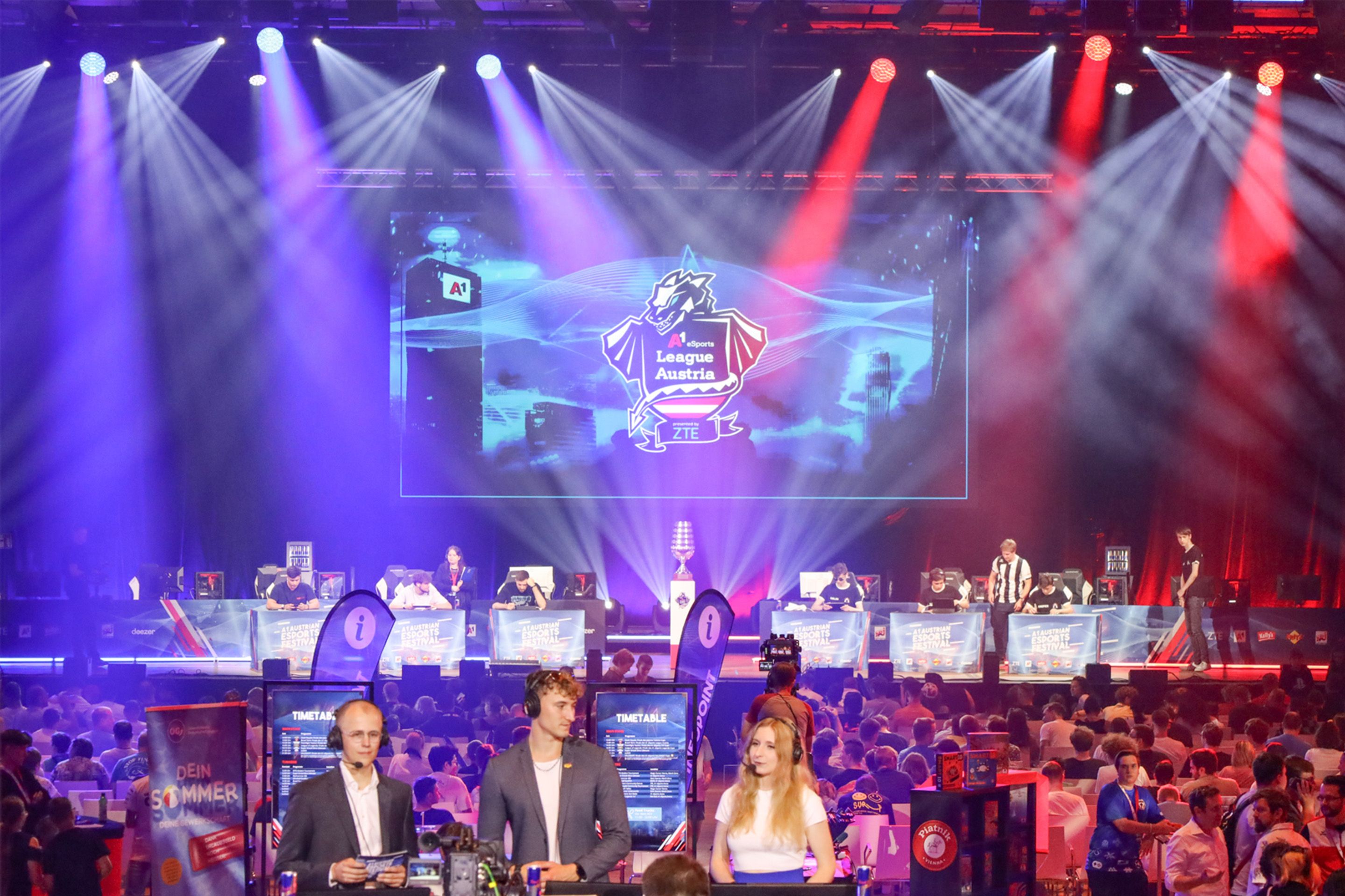 Foto: Bühne A1 eSports Festival im Austria Center Vienna