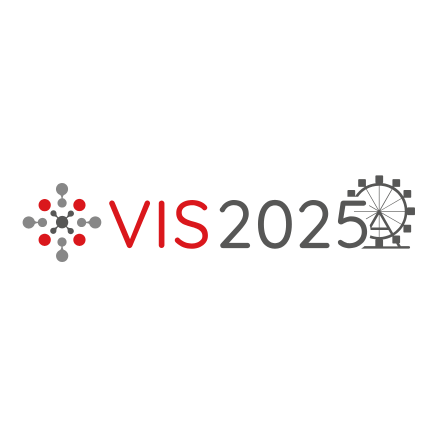 Logo mit stilisiertem Rad, Text „VIS 2025“ in Rot und Grau