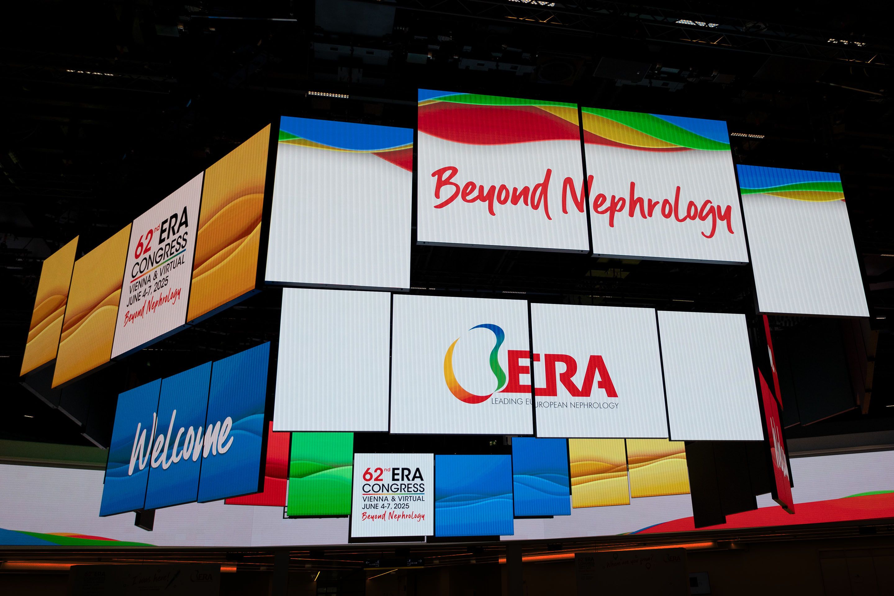 62. ERA Congress Vienna & Virtual June 4-7, 2025 Beyond Nephrology und Welcome auf Bildschirmen