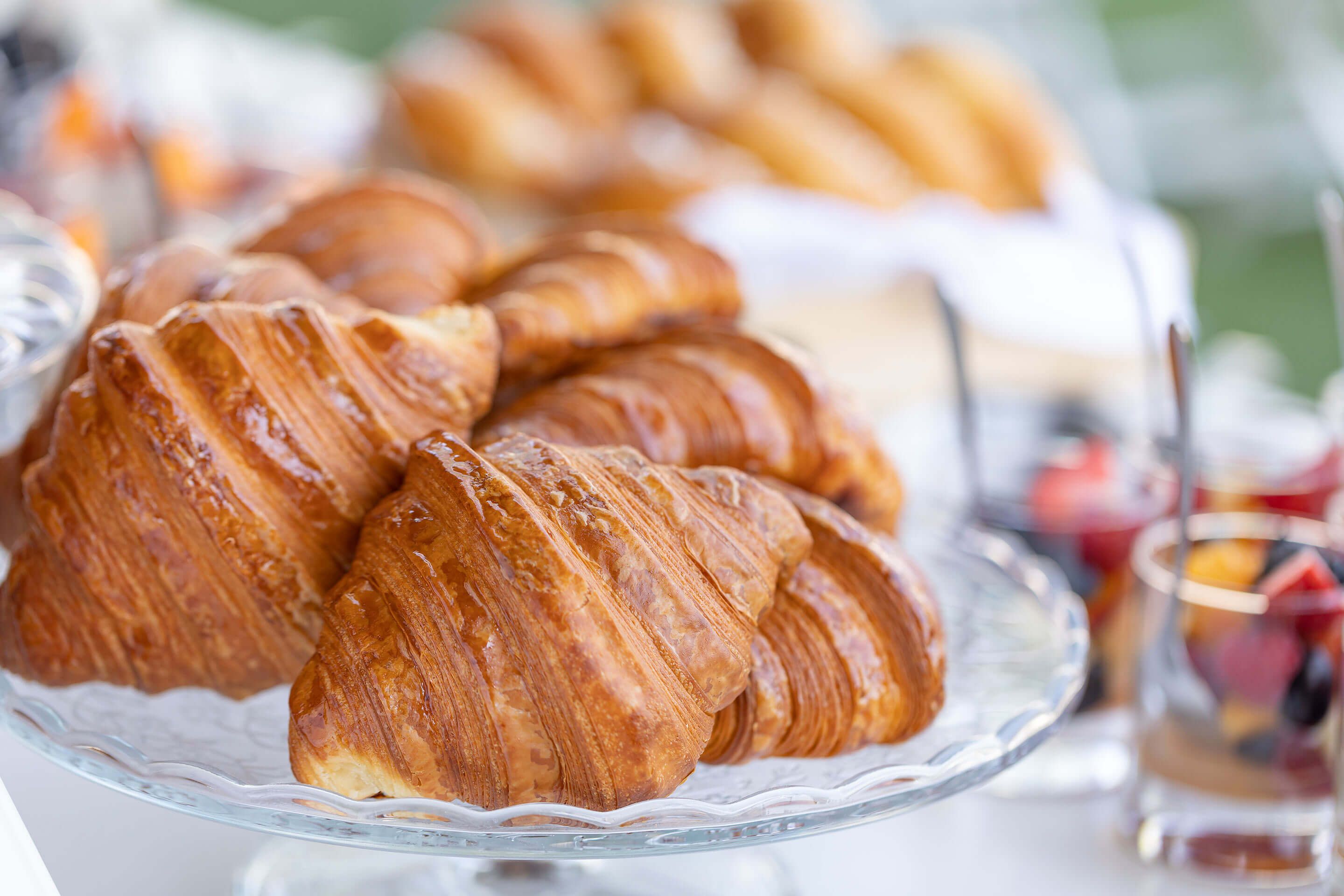 Foto: Croissants, Motto Catering Terrasse G, Ebene-2, des Austria Center Vienna.