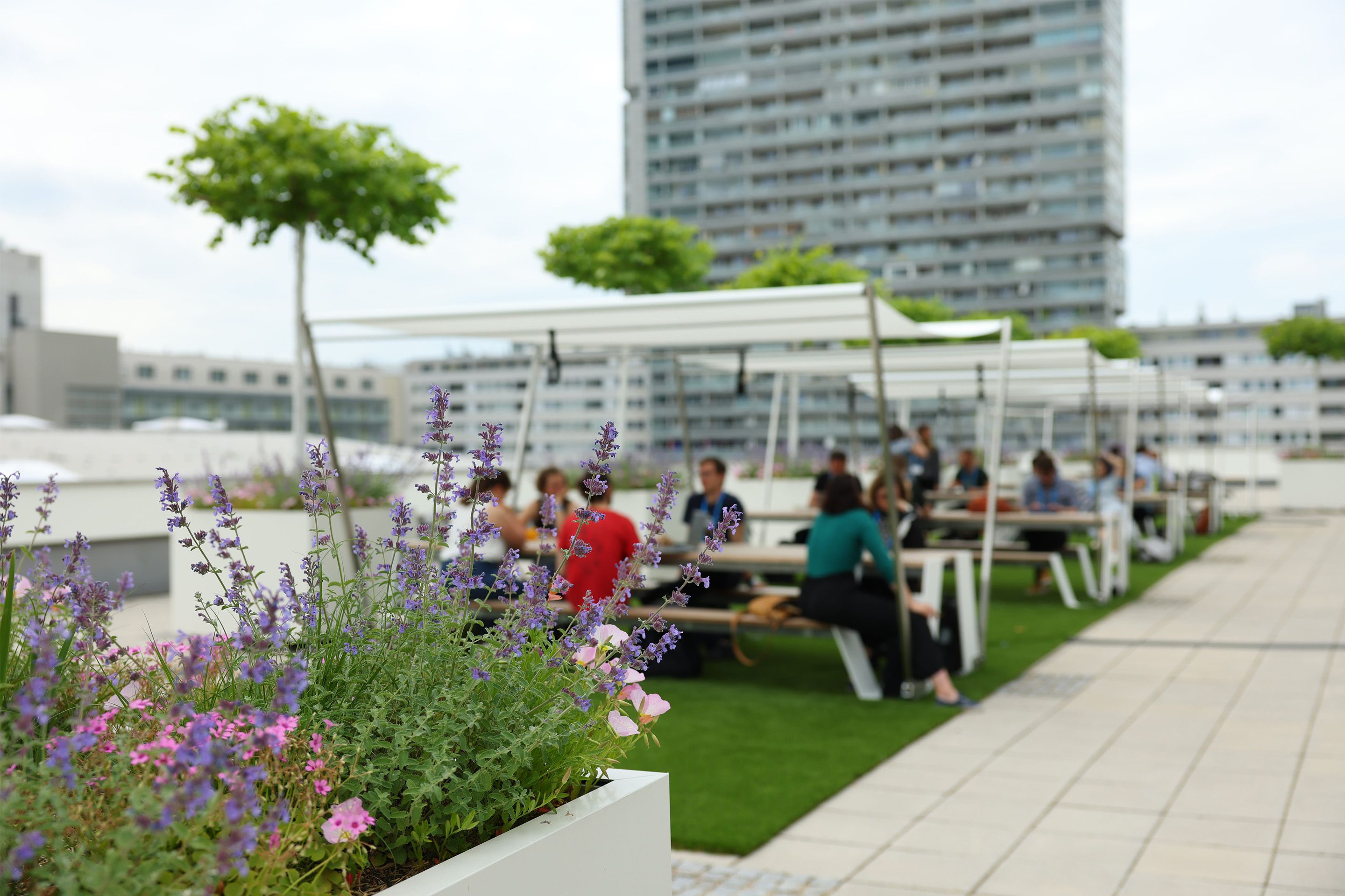 Foto: Terrassensetting im Austria Center Vienna