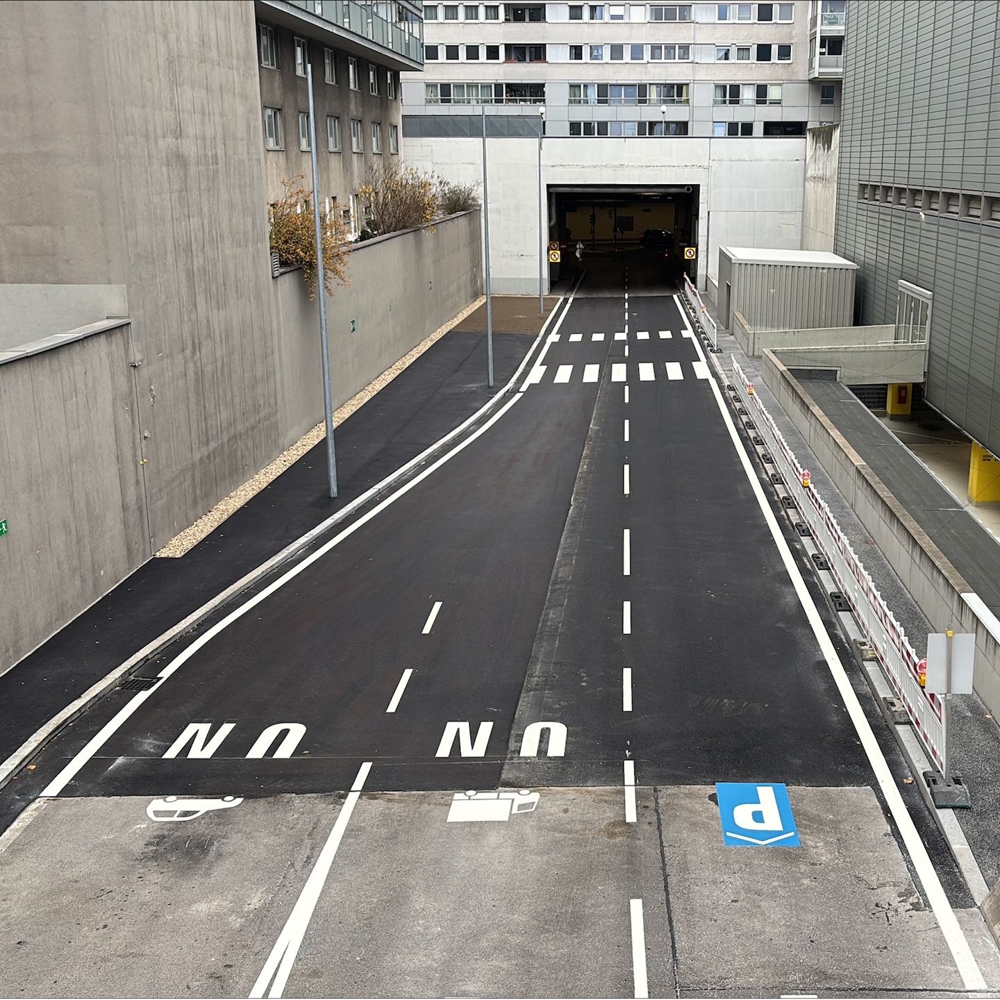 Zufahrt Parkdecks